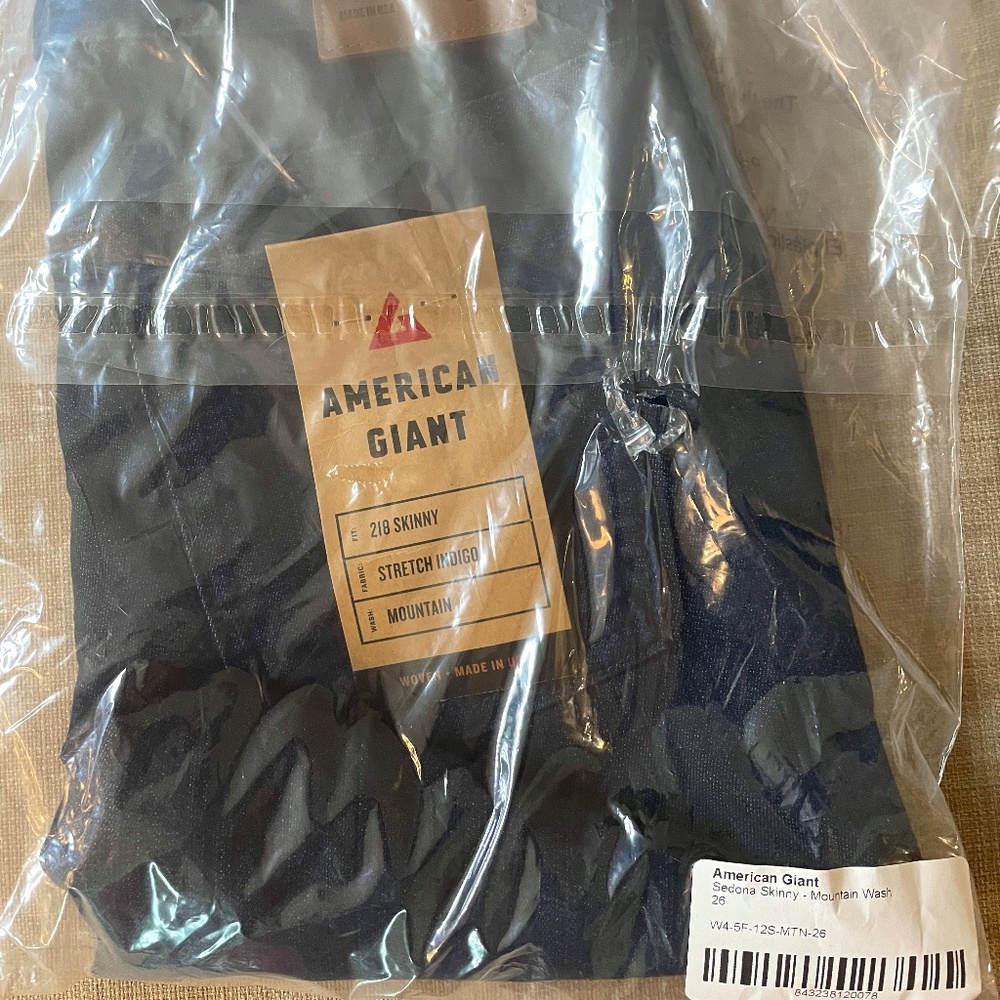 American Giant Sedona Skinny Jeans Mountain Wash